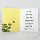 黄・紫の花1周年記念 カード (内部)