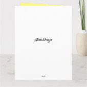 黄・紫の花1周年記念 カード (裏面)