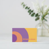 黄、紫、オレンジ 名刺 (スタンド正面)