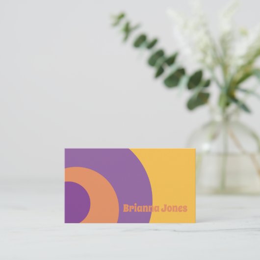 黄、紫、オレンジ 名刺 (スタンド正面)