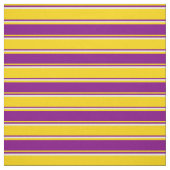 黄、紫、ベージュストライプの/線パターン ファブリック (見本)