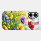 黄、紫、赤の野草植物学 Case-Mate iPhoneケース (裏面 (横))