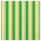 黄、緑、白のストライプ ファブリック (見本)