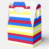 黄、赤、白、青の各ストライプ色 フェイバーボックス (オープン)