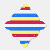 黄、赤、白、青の各ストライプ色 フェイバーボックス (折り畳みなし)