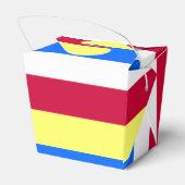 黄、赤、白、青の各ストライプ色 フェイバーボックス (裏面サイド)