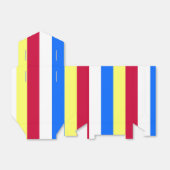 黄、赤、白、青の各ストライプ フェイバーボックス (折り畳みなし)