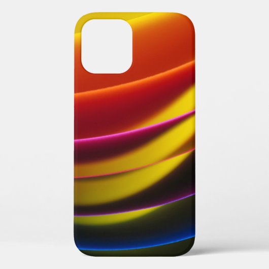 黄、赤、紫、青、緑のレイヤ紙 Case-Mate iPhoneケース (裏面)