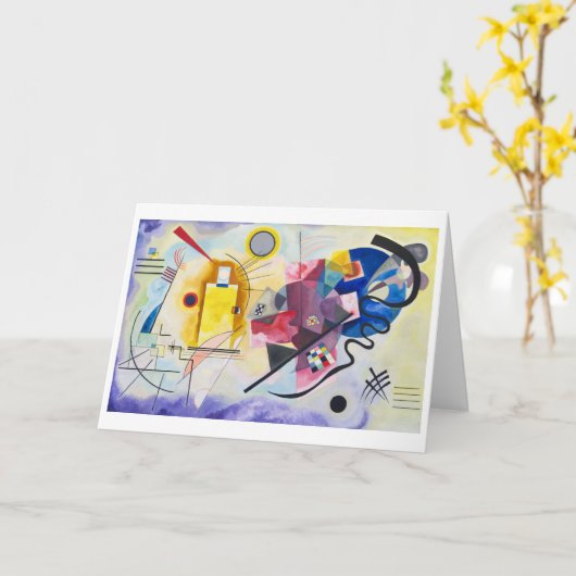 黄 – 赤 – 青 | Kandinsky | カード (黄色い花)