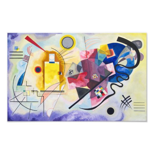 黄 – 赤 – 青 | Kandinsky | フォトプリント (正面)