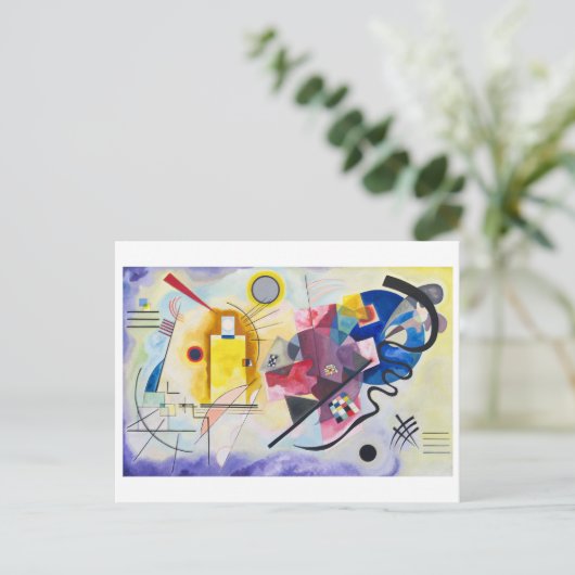 黄 – 赤 – 青 | Kandinsky | ポストカード (スタンド正面)