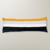 黄、青、白、黒の各ストライプ色 ボディピロー (裏面)