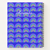 黄、青、紫の虹 ノートブック (裏面)