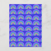 黄、青、紫の虹 ポストカード (正面)