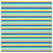 黄、青、緑、白、および空の青のパターン ファブリック (見本)