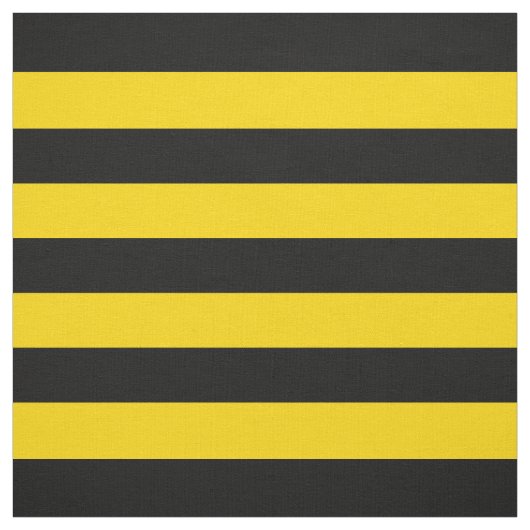 黄/黒のストライプ織物 ファブリック (見本)