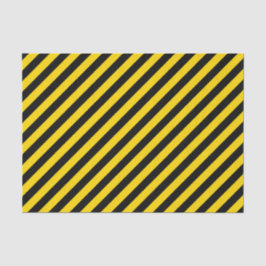 黄/黒の対角線のストライプティッシュペーパー 薄葉紙