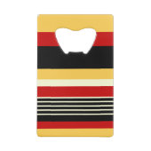 黄、黒、赤の各ストライプ色 クレジットカード栓抜き (裏面)