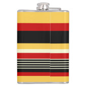 黄、黒、赤の各ストライプ色 フラスク (裏面)