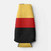 黄、黒、赤の各ストライプ色 ボトルクーラー (正面)