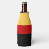 黄、黒、赤の各ストライプ色 ボトルクーラー (ボトル正面)