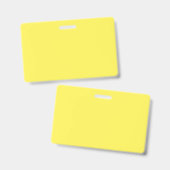 黄#FFF555黄金 バッジ (正面&裏面)