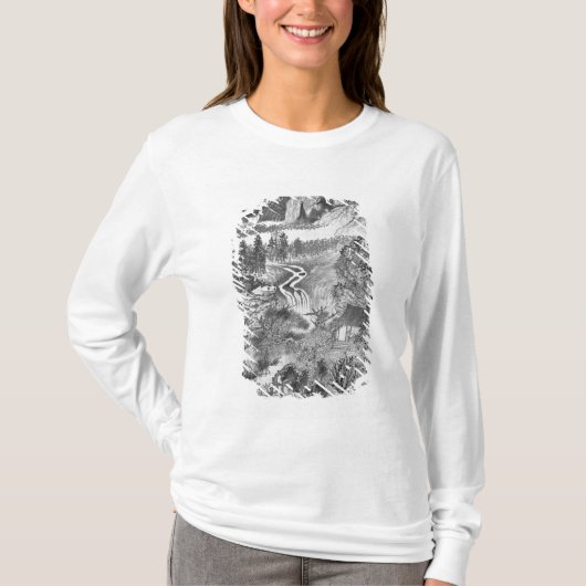 黄Gongwang 1671年の後の山の景色、 Tシャツ (正面)