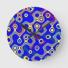 黄touch ラウンド壁時計