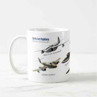黎明期のジェット戦闘機 コーヒーマグカップ