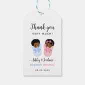 黒いおしゃぶり ベイビー 性別発表 サンクス タグ (裏面)