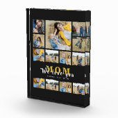 黒いおばあちゃんお母さん写真コラージュのお母さんのデイプレゼント フォトブロック (右)