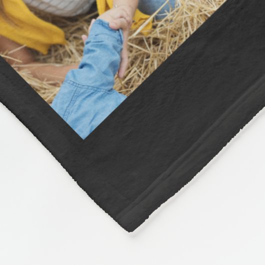 黒いおばあちゃんのお母さん写真コラージュの母親の日逃げる フリースブランケット (角)