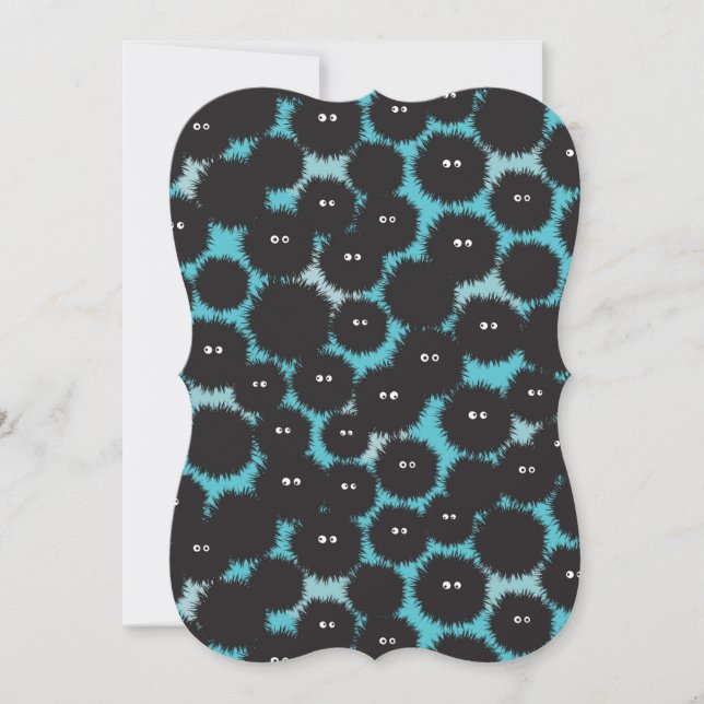 黒いおもしろいフワフワ (正面)