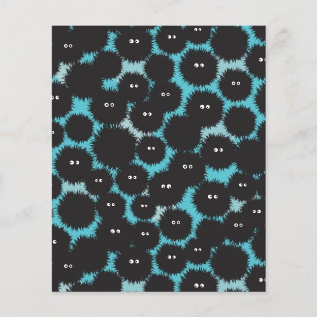 黒いおもしろいフワフワ (正面)