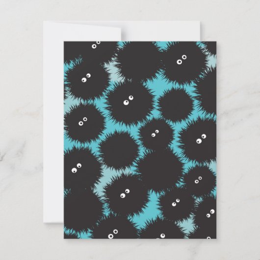 黒いおもしろいフワフワ シーズンカード (正面)