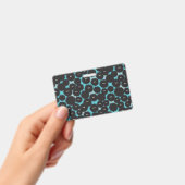 黒いおもしろいフワフワ バッジ (手持ち)