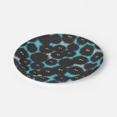 黒いおもしろいフワフワ ペーパープレート (アングル)