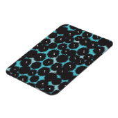 黒いおもしろいフワフワ マグネット (左側)