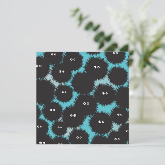 黒いおもしろいフワフワ 招待状 (スタンド正面)