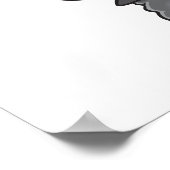 黒いおもしろい羊漫画 ポスター (角)