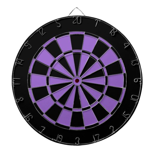 黒いおよびすみれ色の紫色 ダーツボード (正面)