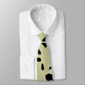 黒いおよびベージュデザイン ネクタイ (タイ)