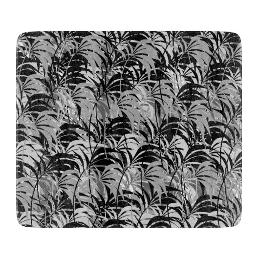 黒いおよび灰色のやしまな板 カッティングボード (正面)