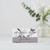 黒いおよび灰色の名刺の蝶 名刺 (スタンド正面)