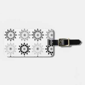 黒いおよび灰色の太陽の荷物のラベル ラゲッジタグ