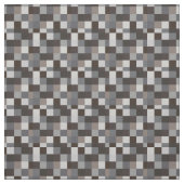 黒いおよび灰色のPixelatedパターン|ゲーマー ファブリック (見本)