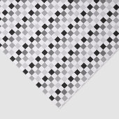 黒いおよび灰色ティッシュペーパーを平方します 薄葉紙 (詳細)