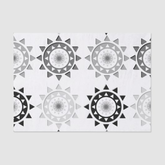 黒いおよび灰色ティッシュペーパーを日に晒します 薄葉紙 (正面)