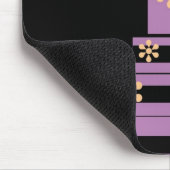 黒いおよび紫色のウエディングケーキ マウスパッド (コーナー)