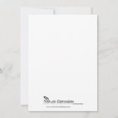 黒いおよび紫色のゴシック様式スクロール誕生日の招待状 招待状 (裏面)